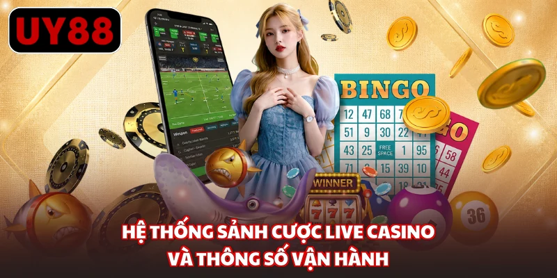 Hệ thống sảnh cược live casino và thông số vận hành 